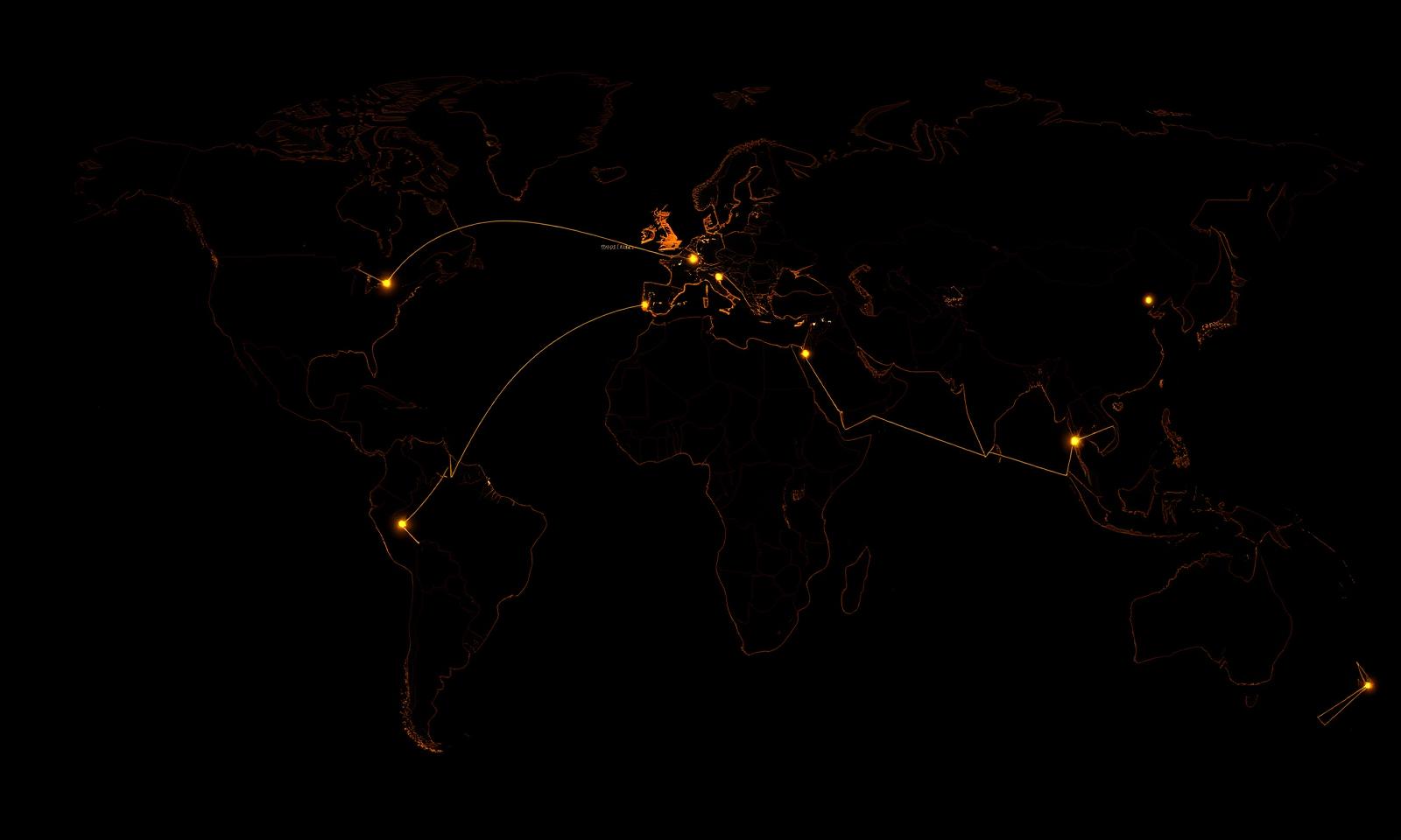 Global trade routes from West Africa to UAE and world markets